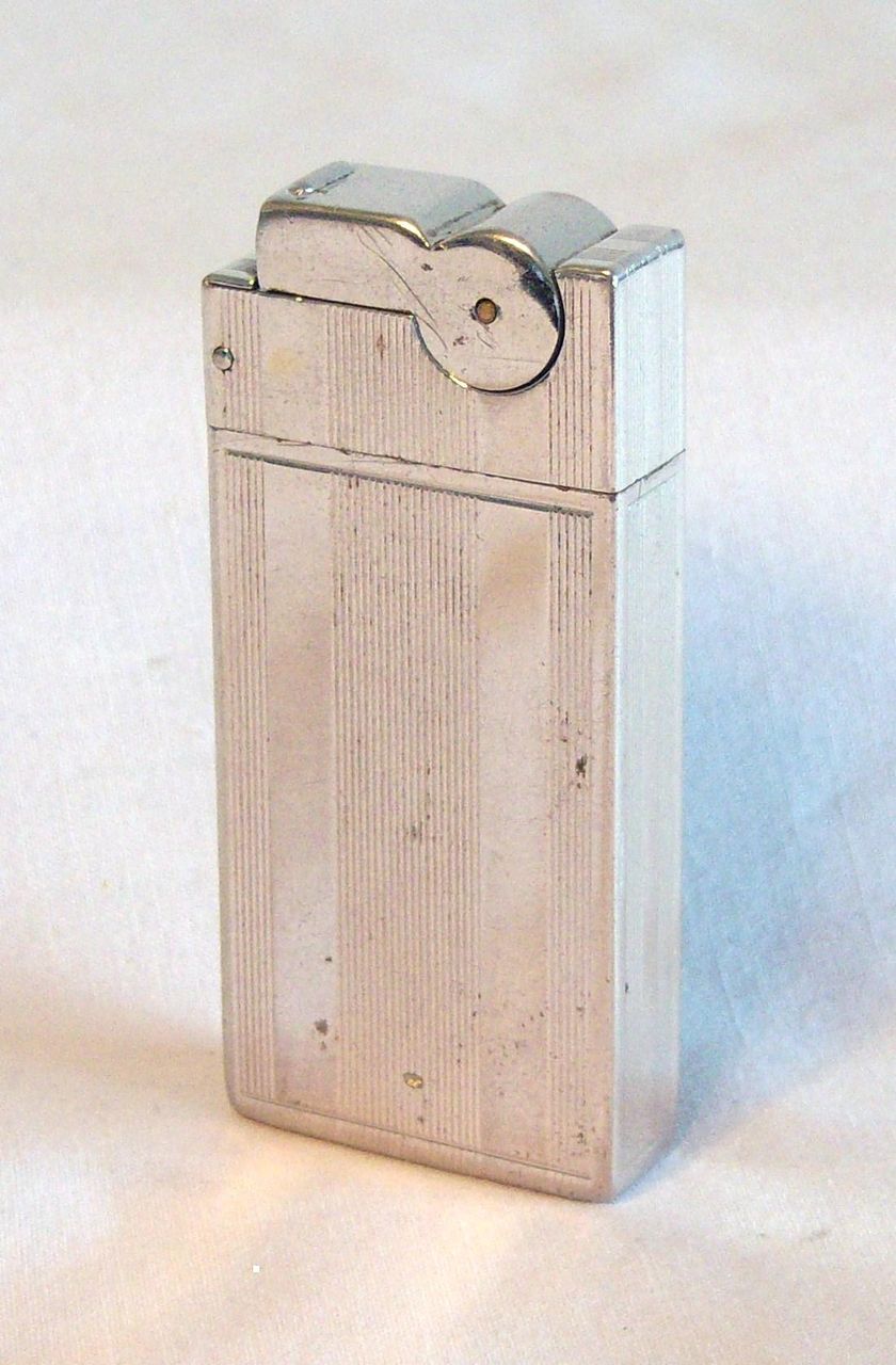 A.S.R. Monogrammed Chrome Pocket Lighter Circa 1948 A.S.R. Monogrammed Chrome Pocket Lighter Circa 1948