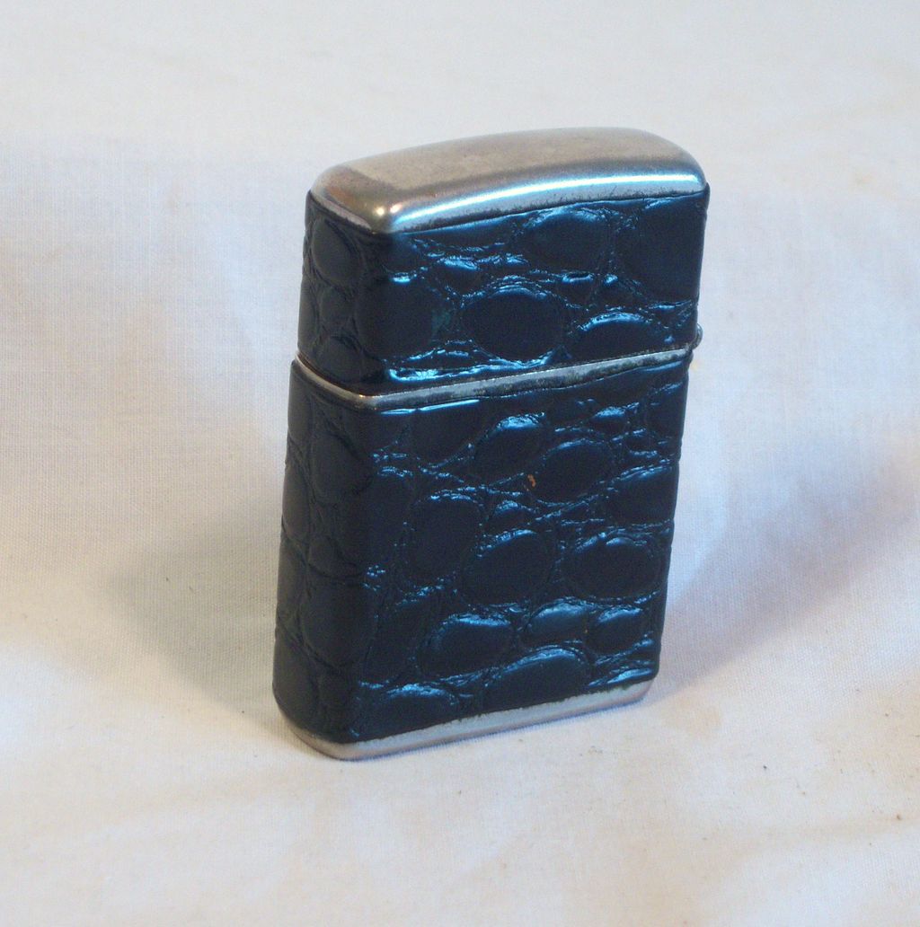 CHAMP Windproof Pocket Lighter Austria Wrapped in Alligator Leather 1950's CHAMP Windproof Pocket Lighter Austria Wrapped in Alligator Leather 1950's