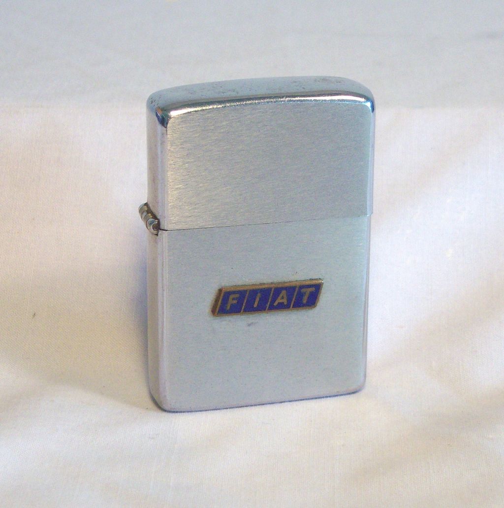 ZIPPO FIAT Automobile Advertiser with Applied Logo 1976 ZIPPO FIAT Automobile Advertiser with Applied Logo 1976
