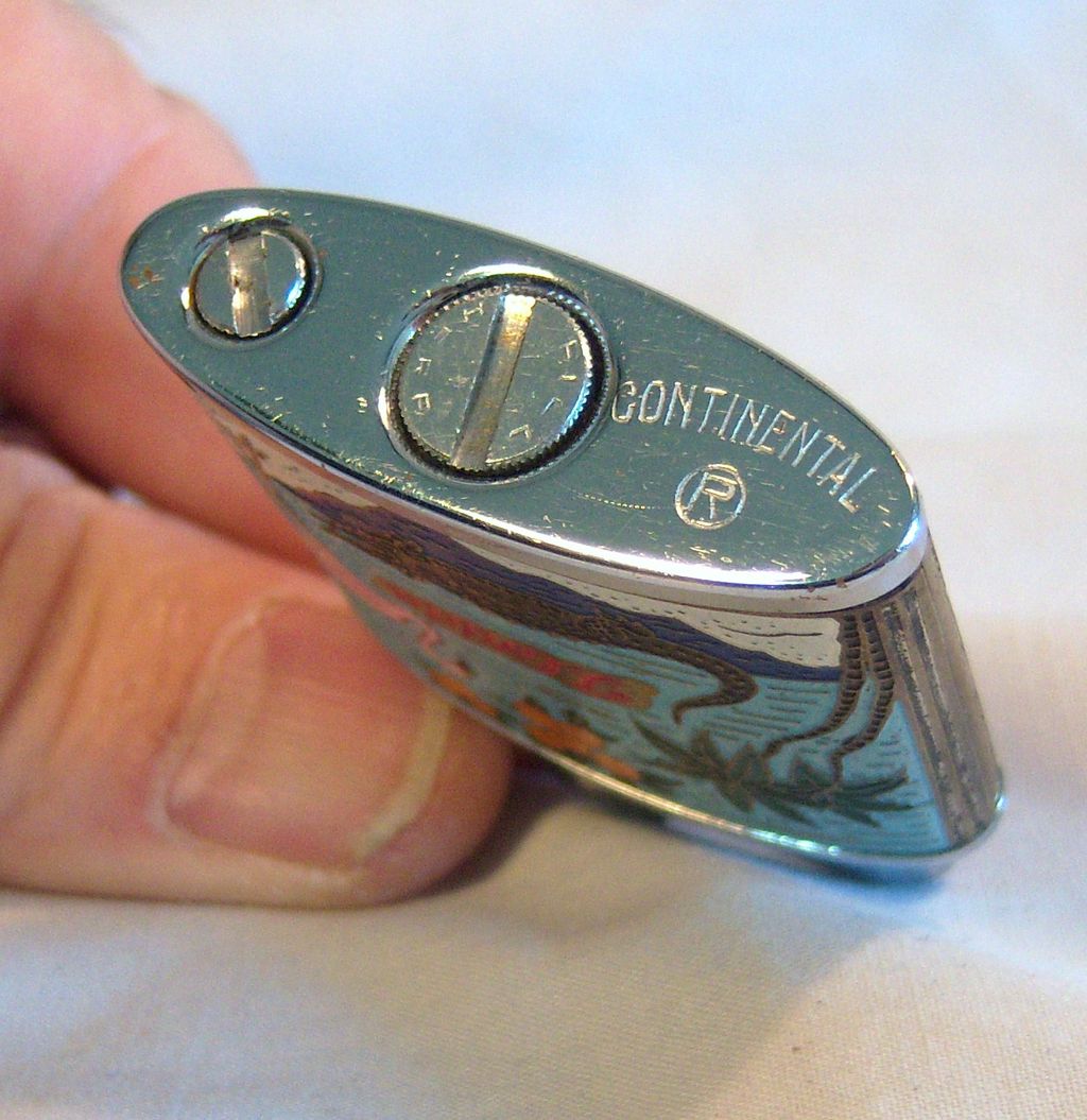 Colorful Florida Sunshine State CMC Pocket Lighter 1950's Colorful Florida Sunshine State CMC Pocket Lighter 1950's