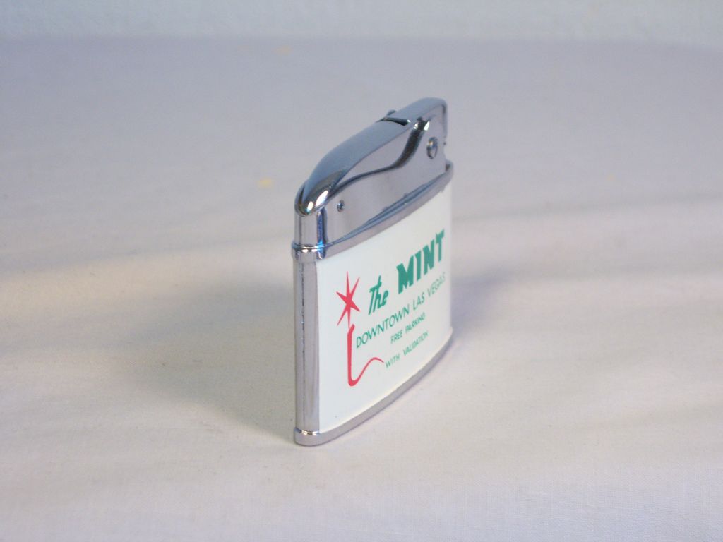 The Mint Las Vegas Japanese Flat Pocket Lighter Ca 1957 The Mint Las Vegas Japanese Flat Pocket Lighter Ca 1957