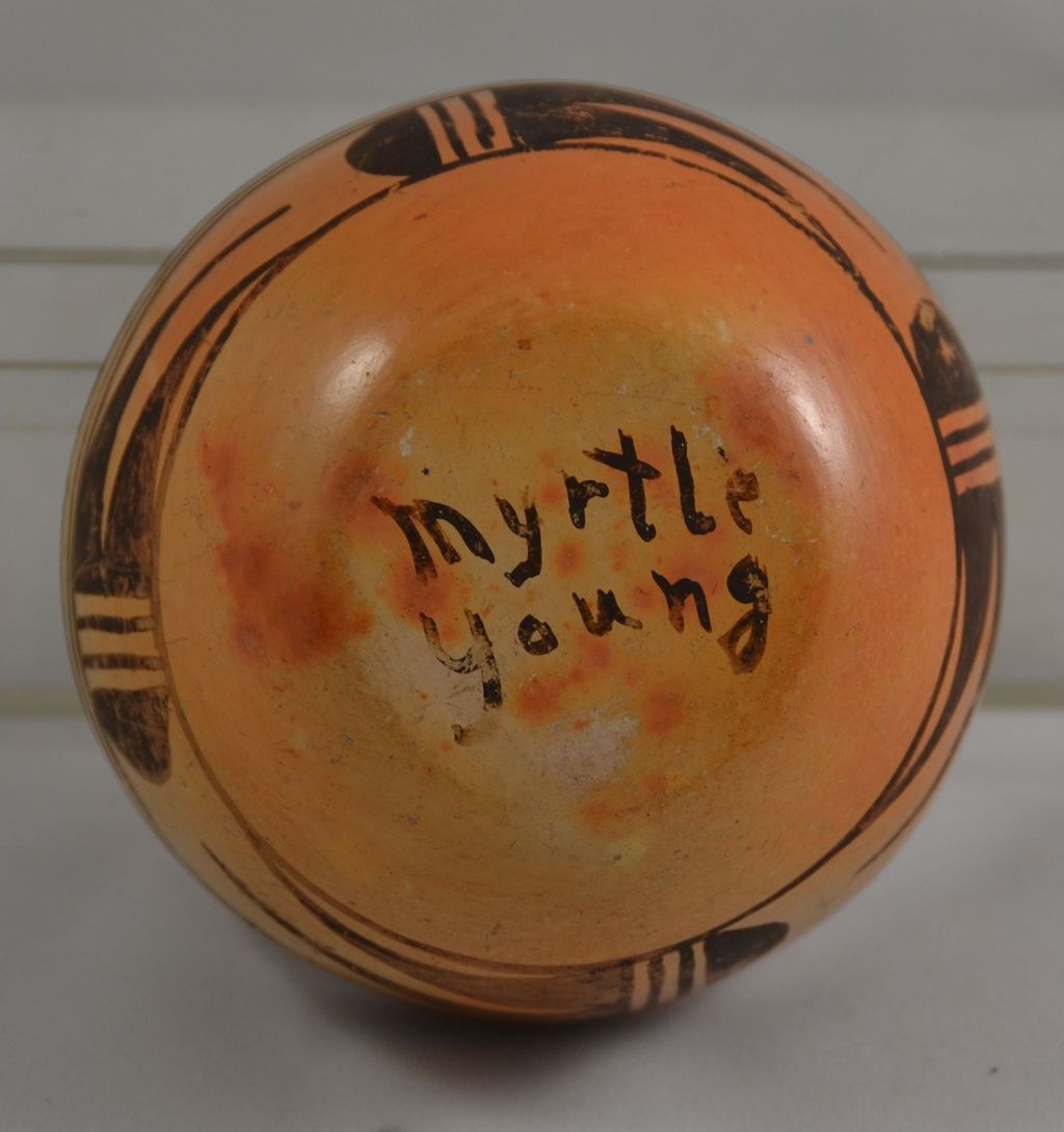 Hopi Bowl or Vase by Myrtle Young Southwest Native Pottery Signed Hopi Bowl or Vase by Myrtle Young Southwest Native Pottery Signed