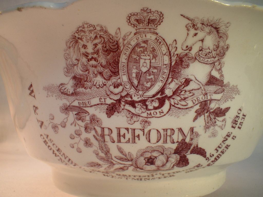 King William IV and Queen Adelaide Coronation Bowl Soft Paste Porcelain King William IV and Queen Adelaide Coronation Bowl Soft Paste Porcelain