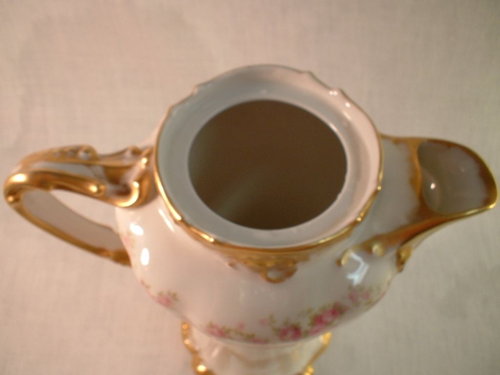 Jean Pouyat Limoges Chocolate Pot Set Jean Pouyat Limoges Chocolate Pot Set