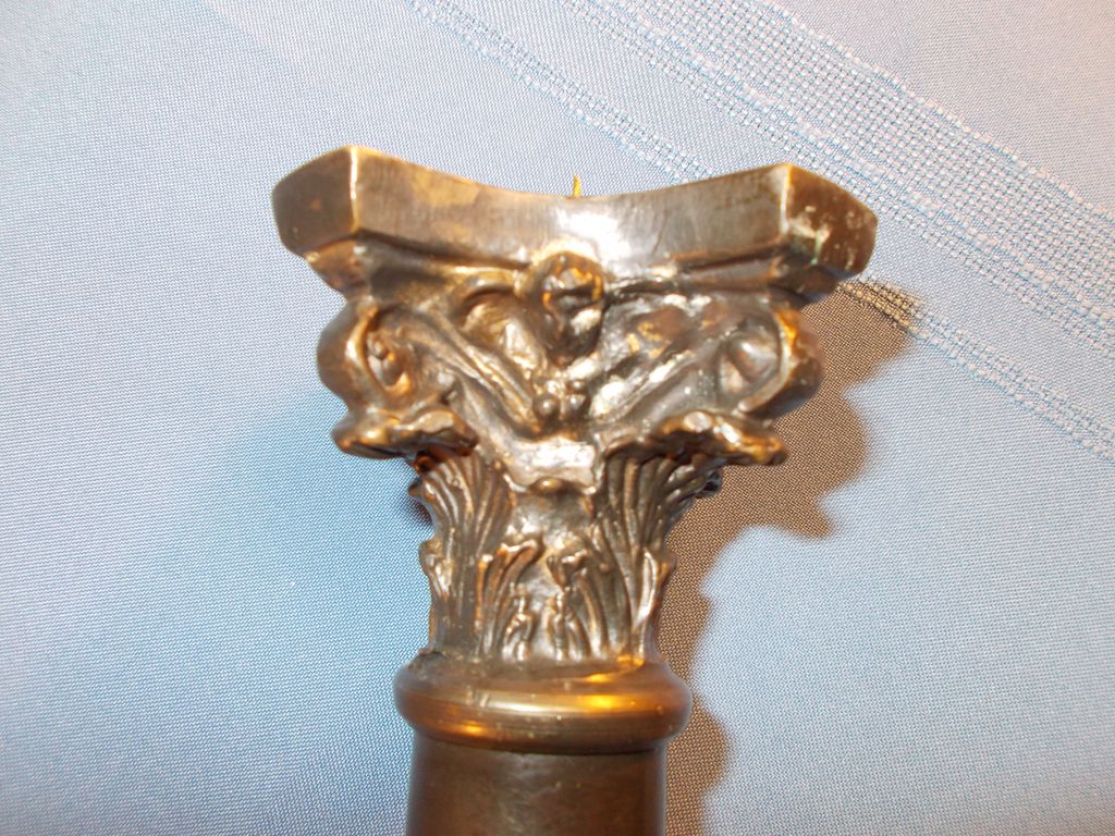 Bronze Corinthian Column Candlestick Bronze Corinthian Column Candlestick