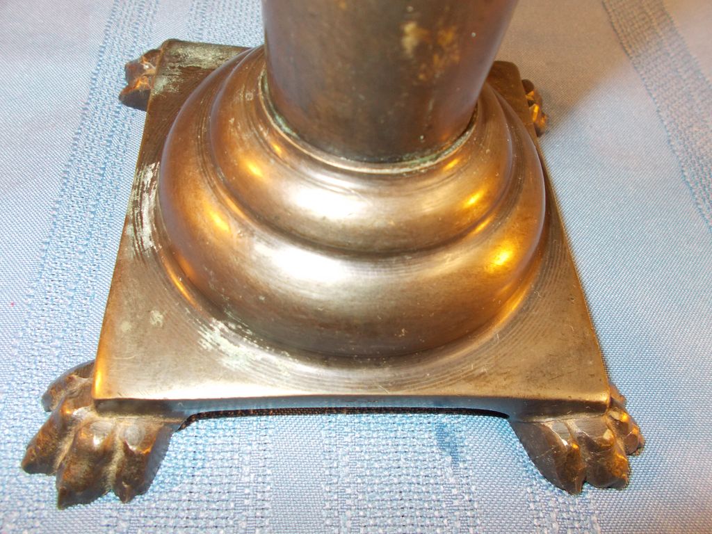 Bronze Corinthian Column Candlestick Bronze Corinthian Column Candlestick