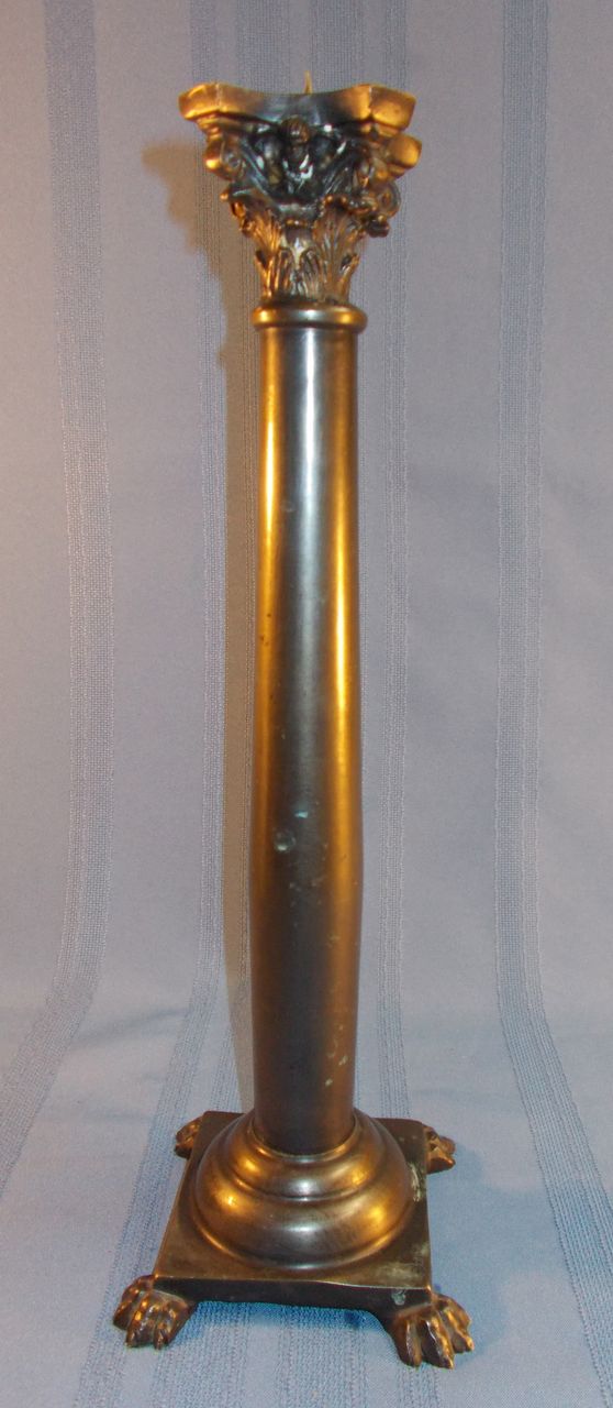 Bronze Corinthian Column Candlestick Bronze Corinthian Column Candlestick