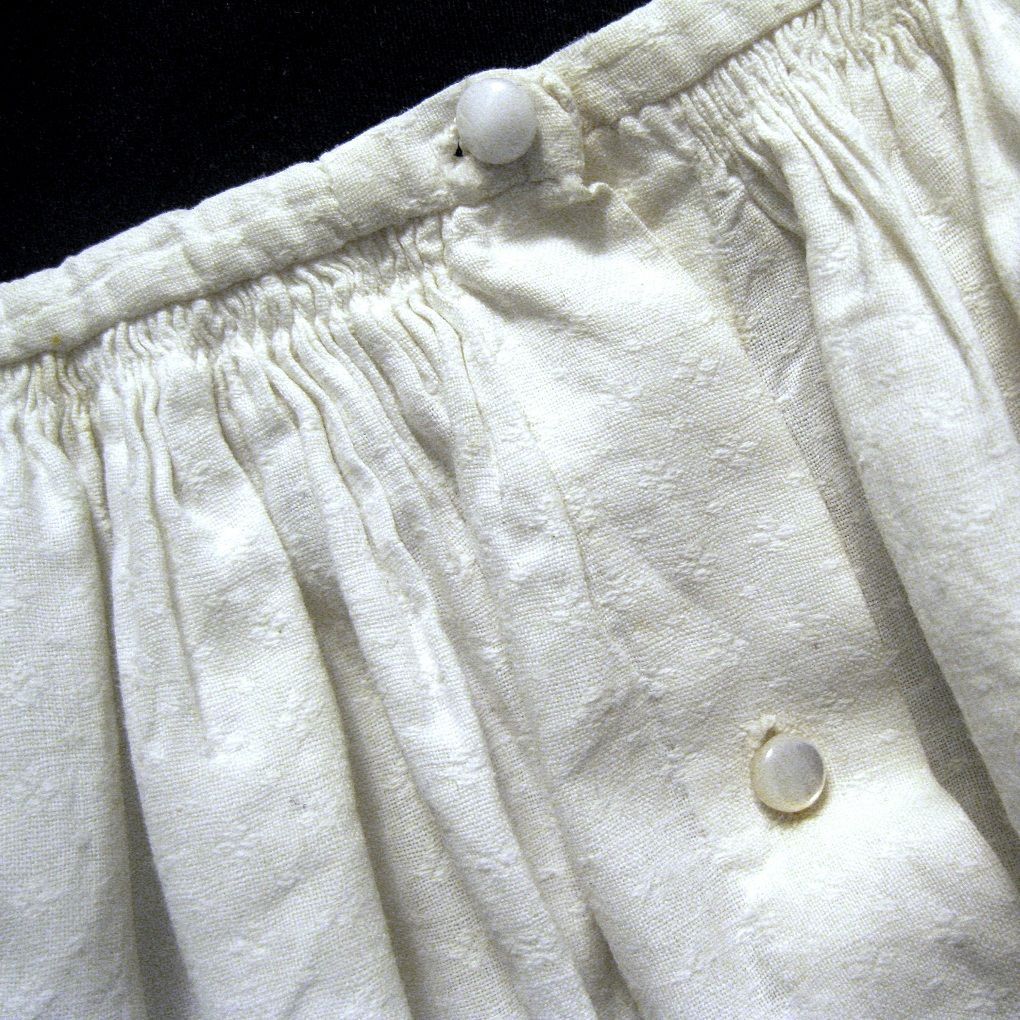 Doll Chemise of Woven Figured Shirting Doll Chemise of Woven Figured Shirting