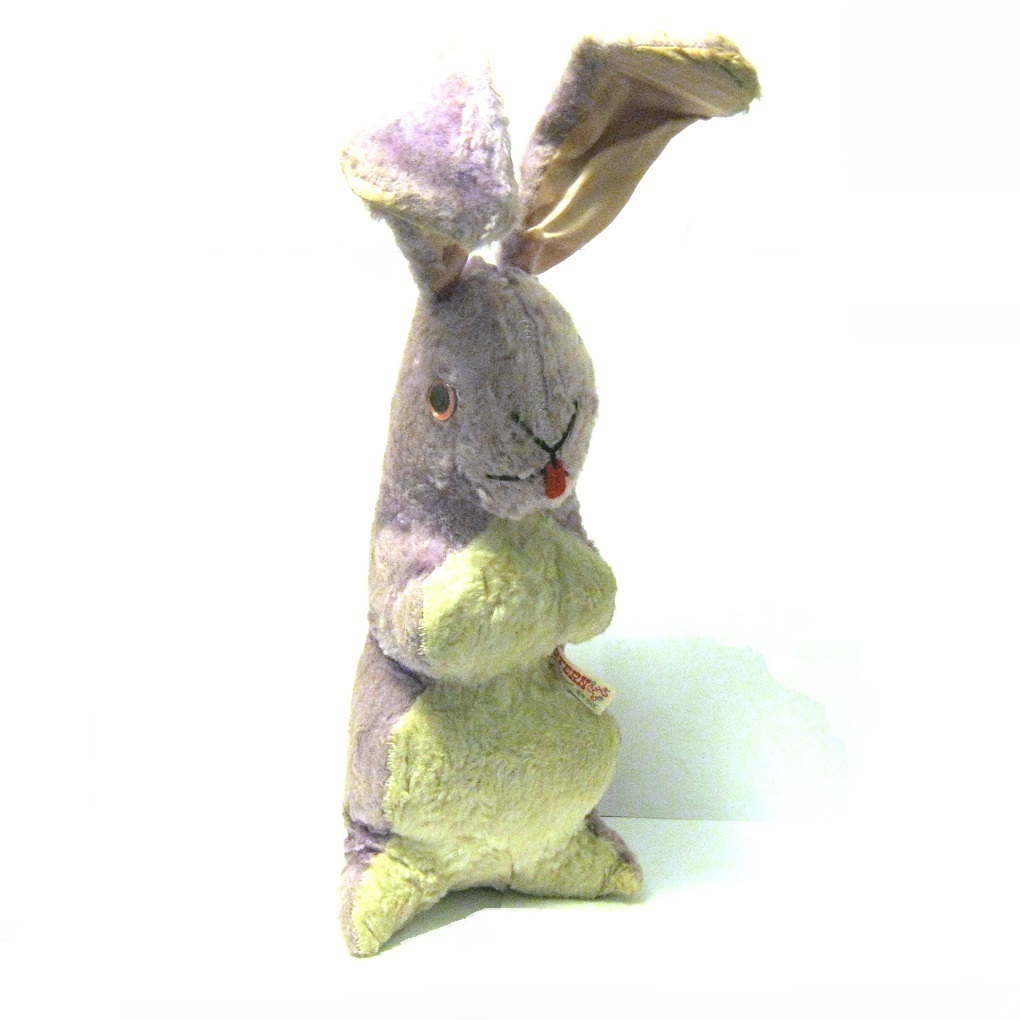 Large Old Straw Stuffed Easter Bunny from toniink on Ruby Lane