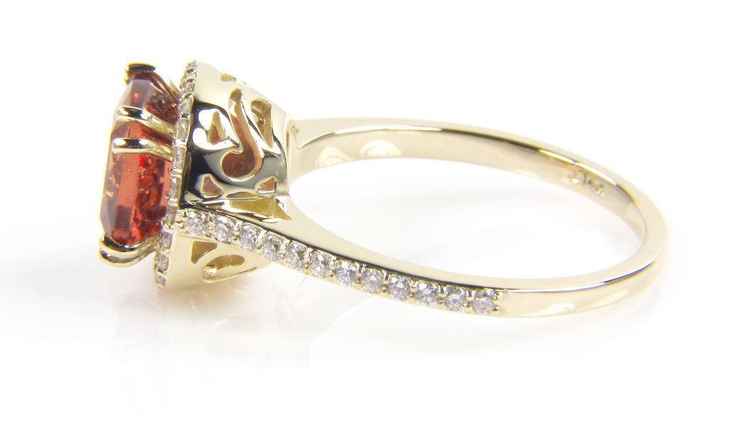 Labradorite and Diamond Gold Ring- Gemstone Ring - Gold Ring Labradorite and Diamond Gold Ring- Gemstone Ring - Gold Ring