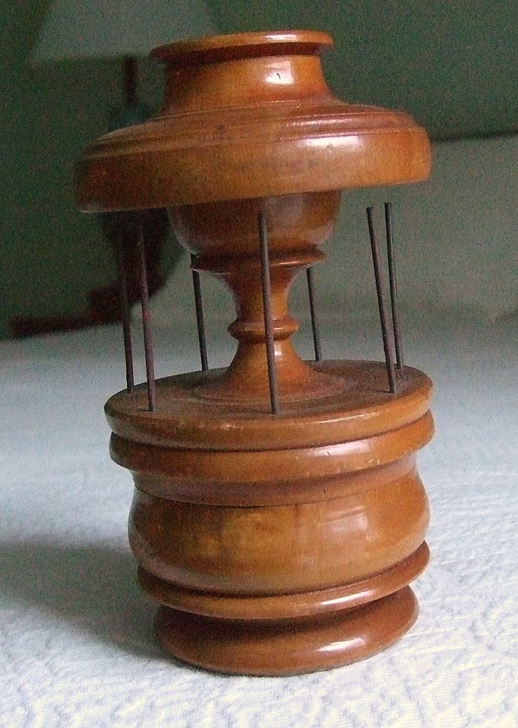 Turned Wooden Sewing Box Turned Wooden Sewing Box