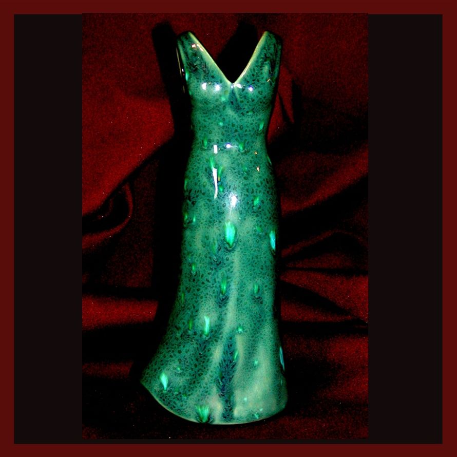 Haldago Bay Pottery-Ceramic Vase Dress (Blue Teal) Haldago Bay Pottery-Ceramic Vase Dress (Blue Teal)