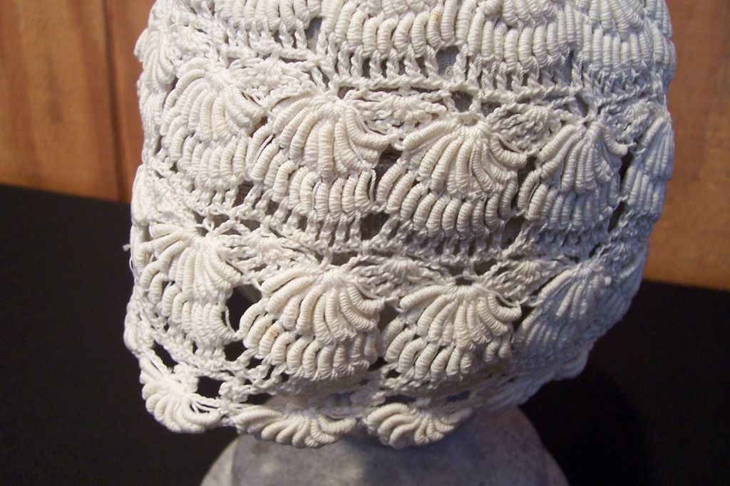 Hand Crocheted Baby Bonnet, circa 1900 Hand Crocheted Baby Bonnet, circa 1900