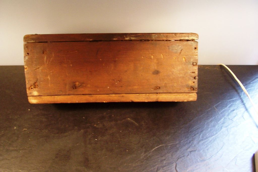 Primitive Antique Wall Box, 1800's Primitive Antique Wall Box, 1800's