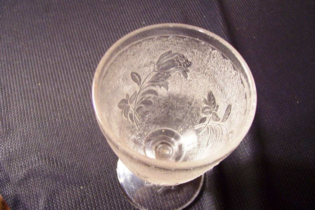 EAPG Goblet, " Rose In Snow" Pattern EAPG Goblet, " Rose In Snow" Pattern