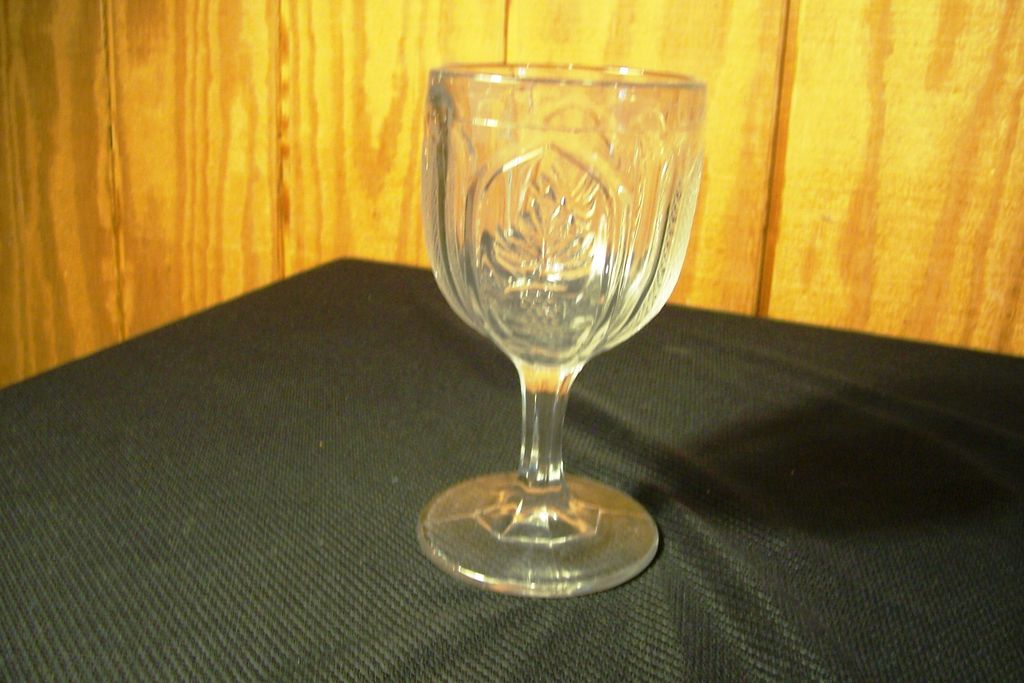 EAPG Goblet, "Magnet & Grape" pattern by Pittsburgh, 1870's EAPG Goblet, "Magnet & Grape" pattern by Pittsburgh, 1870's