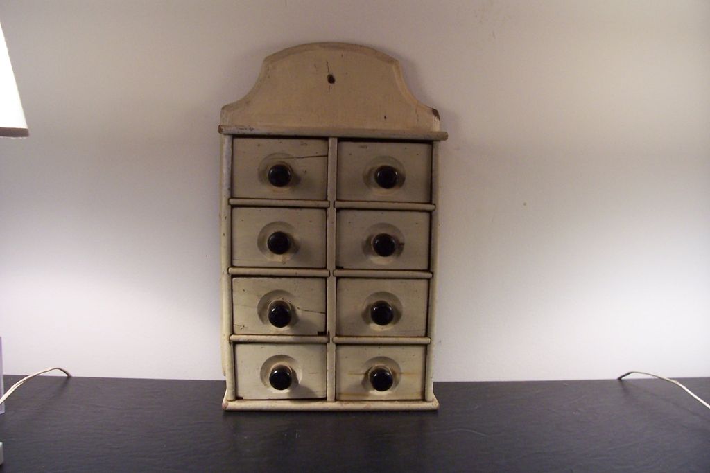 Antique Spice Cabinet, Wall Hanging Antique Spice Cabinet, Wall Hanging