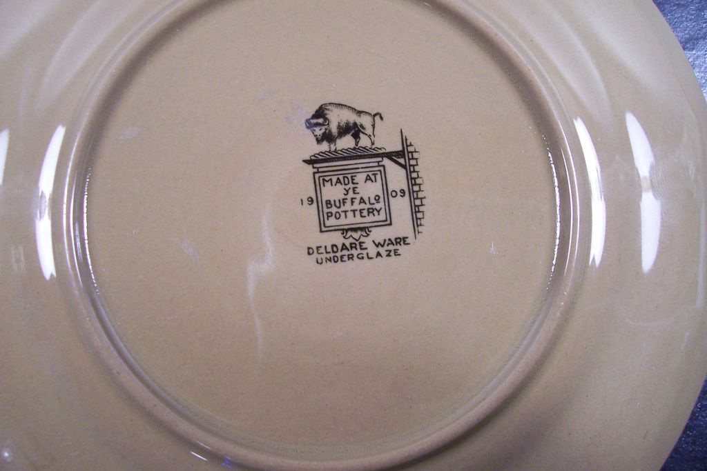 Buffalo Pottery "Deldare Ware" Plate Buffalo Pottery "Deldare Ware" Plate