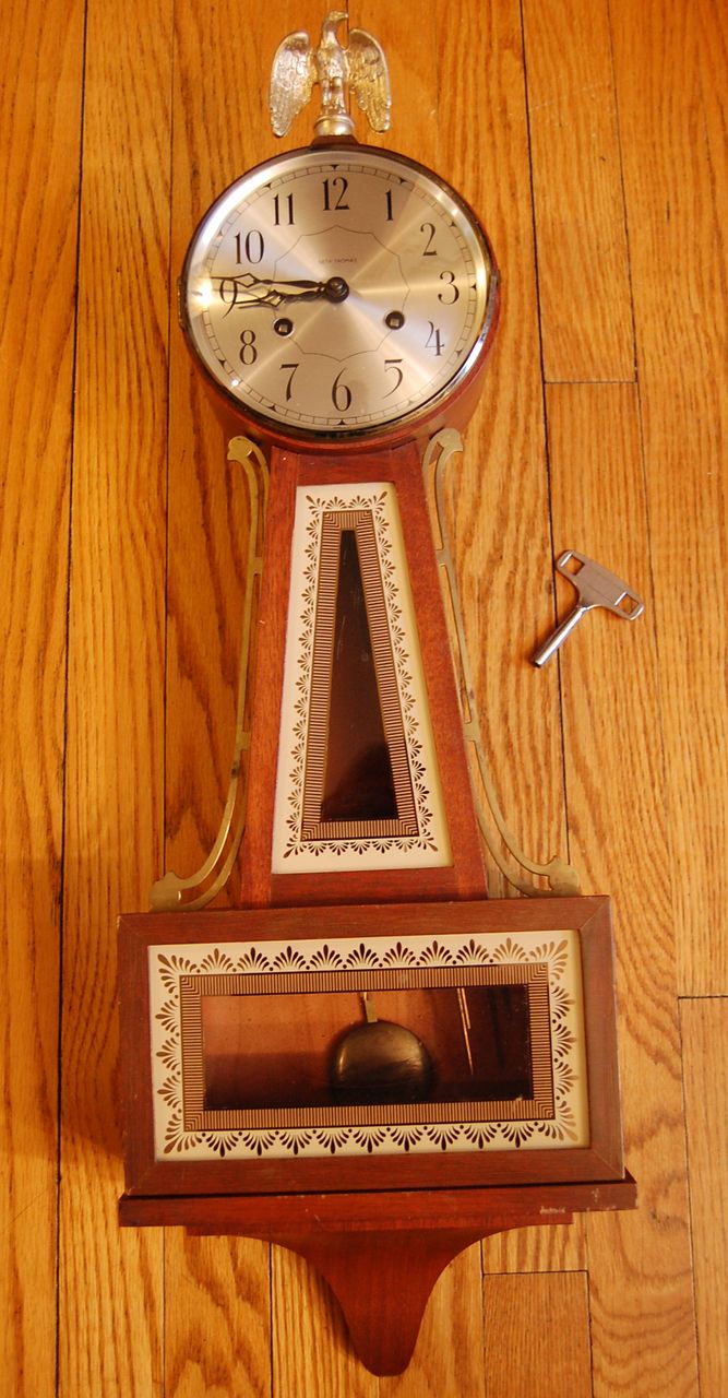 Seth Thomas 'Brookfield ' model Banjo Clock circa 1940 8 day Seth Thomas 'Brookfield ' model Banjo Clock circa 1940 8 day