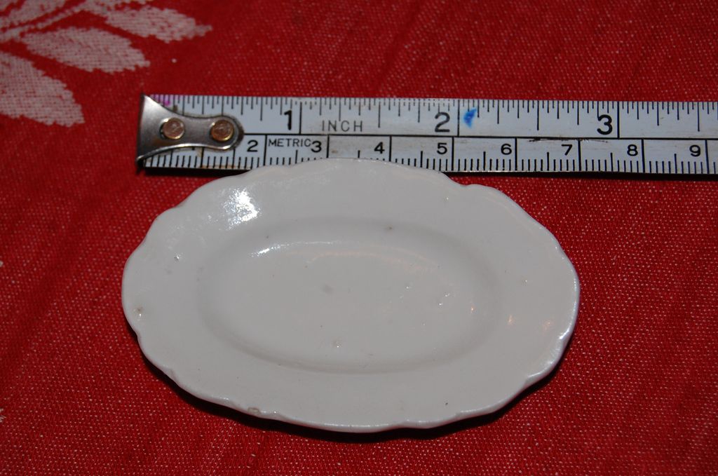 Miniature China Dollhouse Platter Vintage Miniature China Dollhouse Platter Vintage