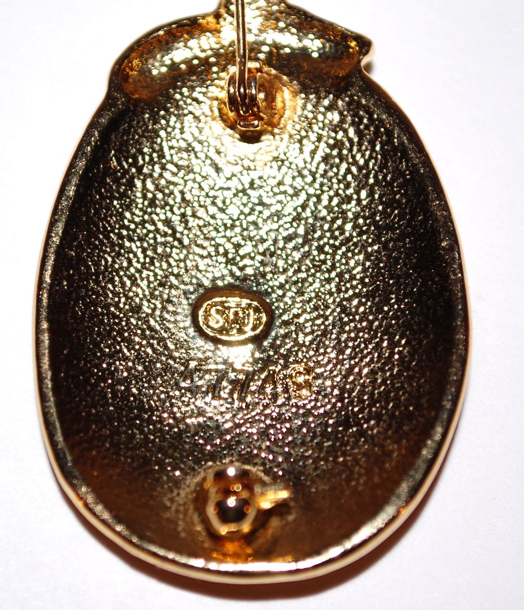 1980s SFJ ~ Enamel Goldtone Jack-O-Lantern Brooch/Pin 1980s SFJ ~ Enamel Goldtone Jack-O-Lantern Brooch/Pin