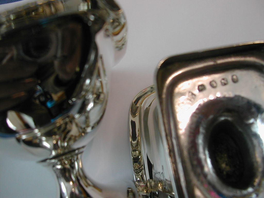 Pair of George III Silver Salts By Bateman Pair of George III Silver Salts By Bateman