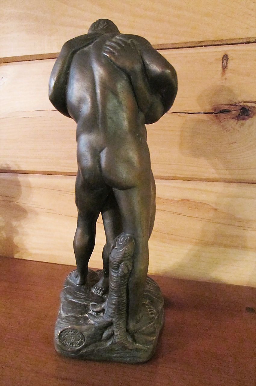 Marwal-Figurines MARWAL Bronze Painted Chalkware Statue ~ Lover's Embrace: 1617 ...