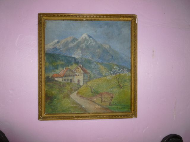 Signed Oil on Board "Alpine Paradise" Germany Signed Oil on Board "Alpine Paradise" Germany
