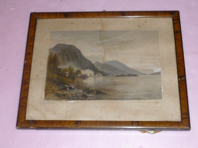 Important Austrian "Attersee" Drawing, Signed Important Austrian "Attersee" Drawing, Signed