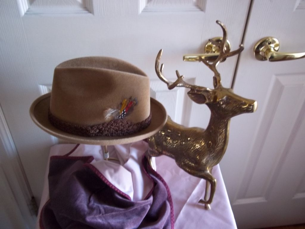 Stetson "Sovereign" Camel Beaver Felted Fedora Hat Stetson "Sovereign" Camel Beaver Felted Fedora Hat