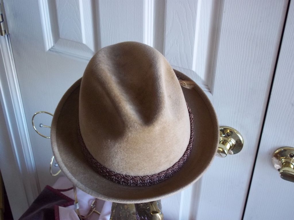 Stetson "Sovereign" Camel Beaver Felted Fedora Hat Stetson "Sovereign" Camel Beaver Felted Fedora Hat