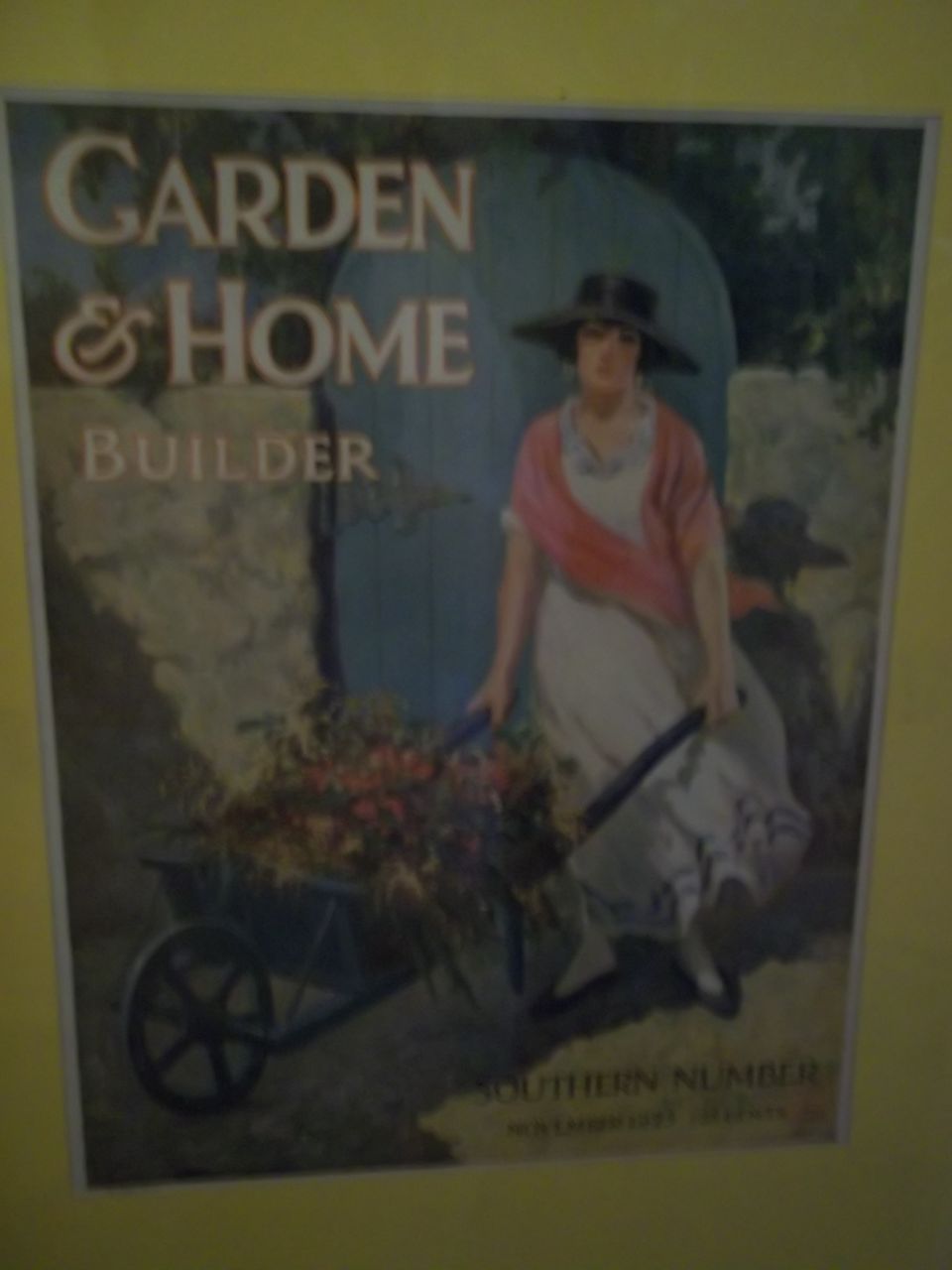 Framed Garden and Home Builder Magazine Cover Framed Garden and Home Builder Magazine Cover