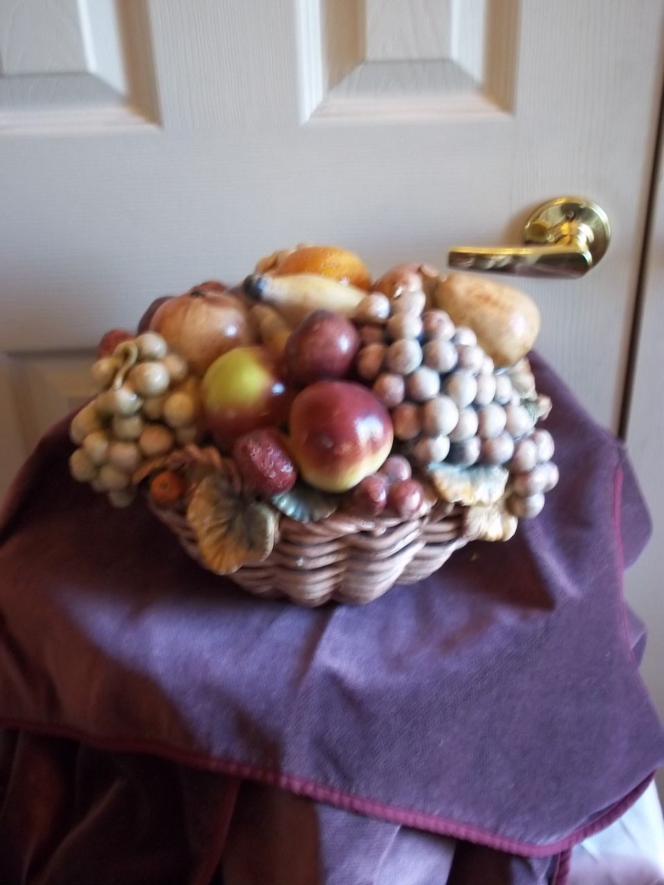 Vintage Portuguese Ceramic Fruit Basket Vintage Portuguese Ceramic Fruit Basket