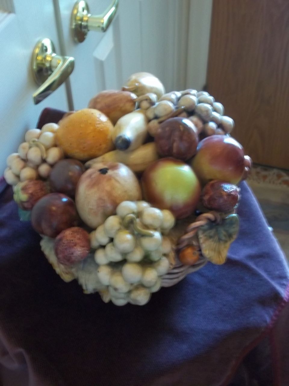 Vintage Portuguese Ceramic Fruit Basket Vintage Portuguese Ceramic Fruit Basket