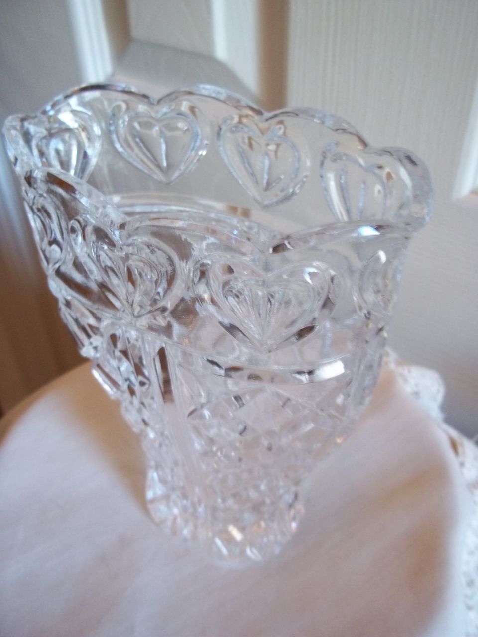 Vintage 5" Tall Cut Glass Vase Vintage 5" Tall Cut Glass Vase
