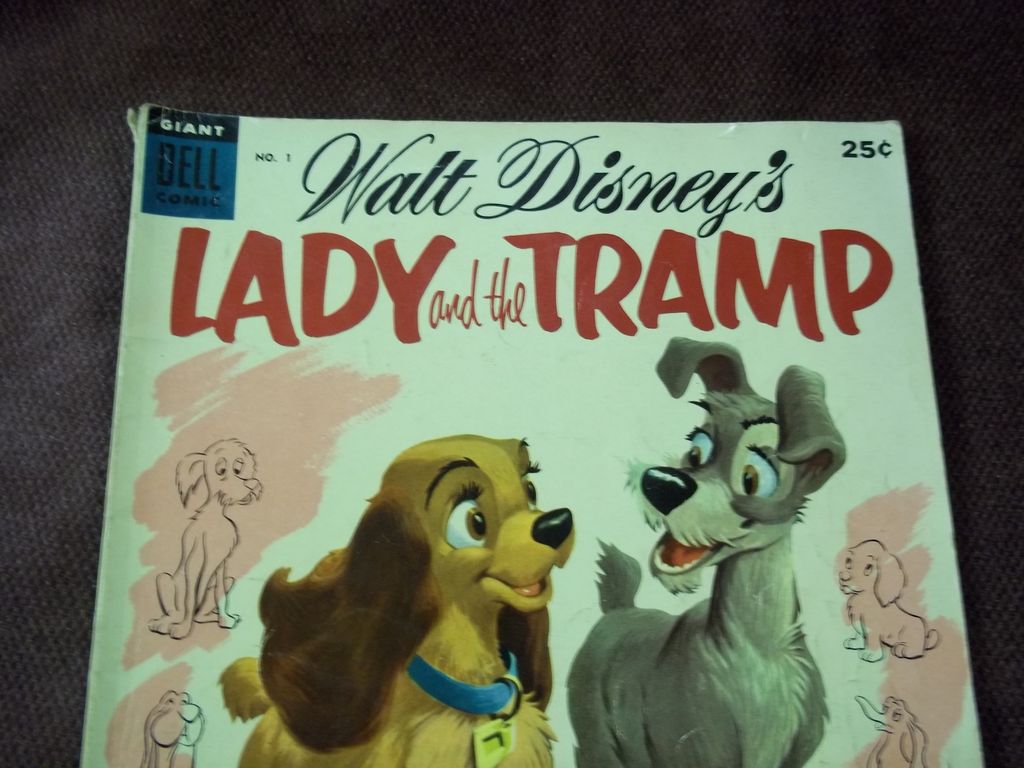 Dell Comics Walt Disney's Lady and the Tramp No.1, 1955 Dell Comics Walt Disney's Lady and the Tramp No.1, 1955