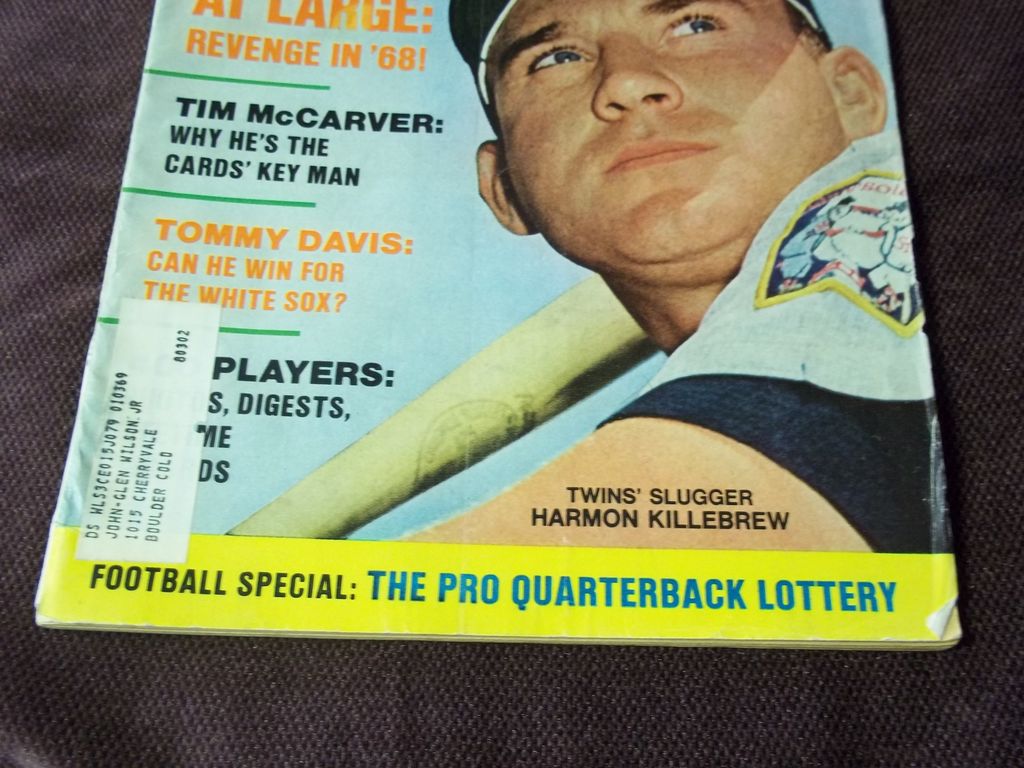 Dell Sports Magazine No. 63, July 1968 Dell Sports Magazine No. 63, July 1968