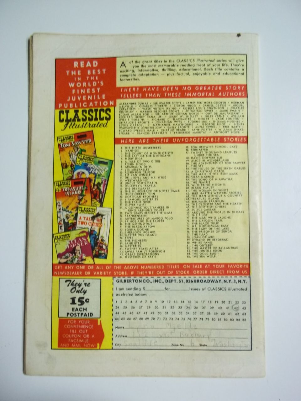 Classics Illustrated No. 60 Black Beauty HRN 85 Classics Illustrated No. 60 Black Beauty HRN 85