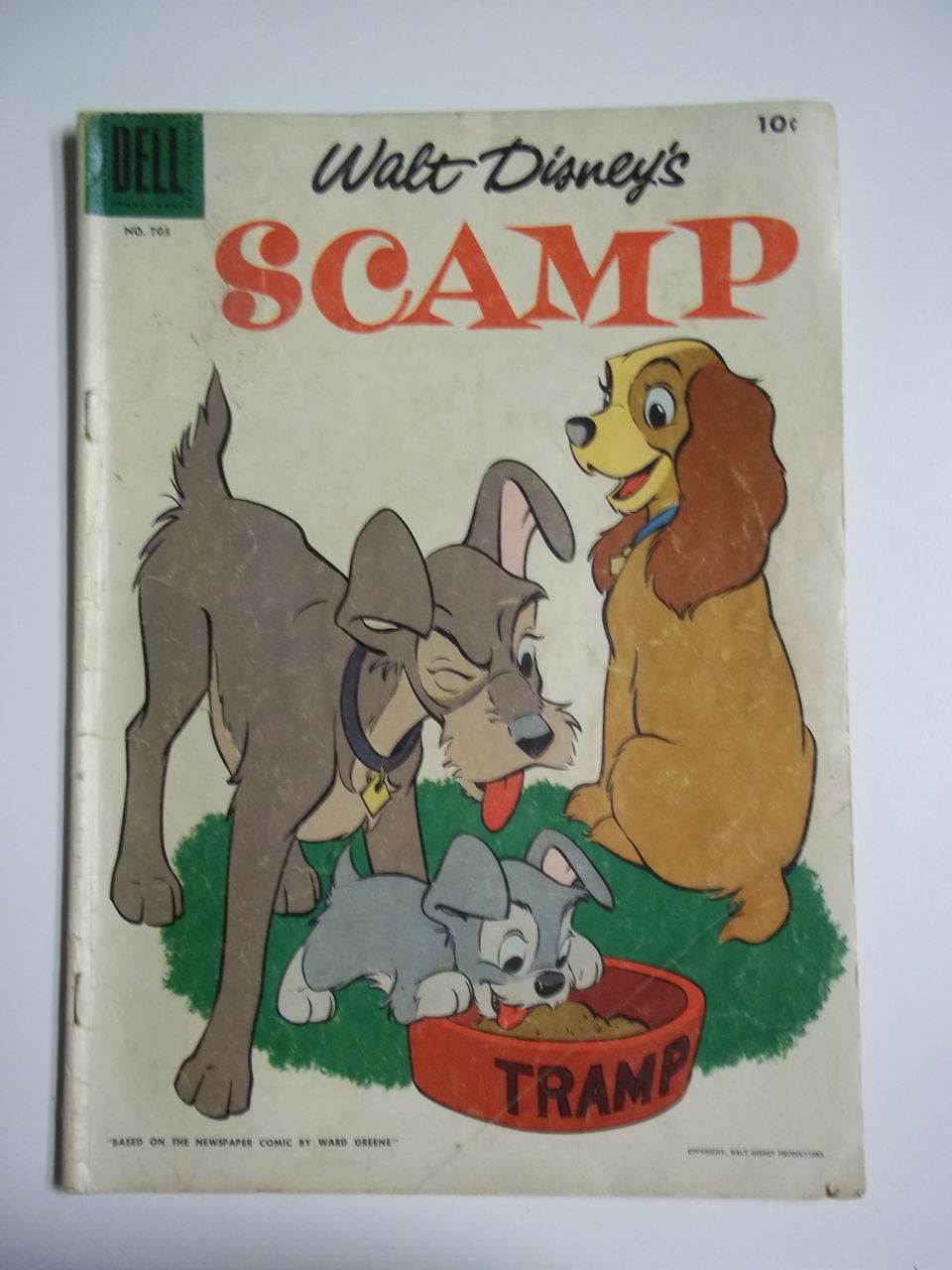 Dell Comics Walt Disney's Scamp No. 703 1956 Dell Comics Walt Disney's Scamp No. 703 1956