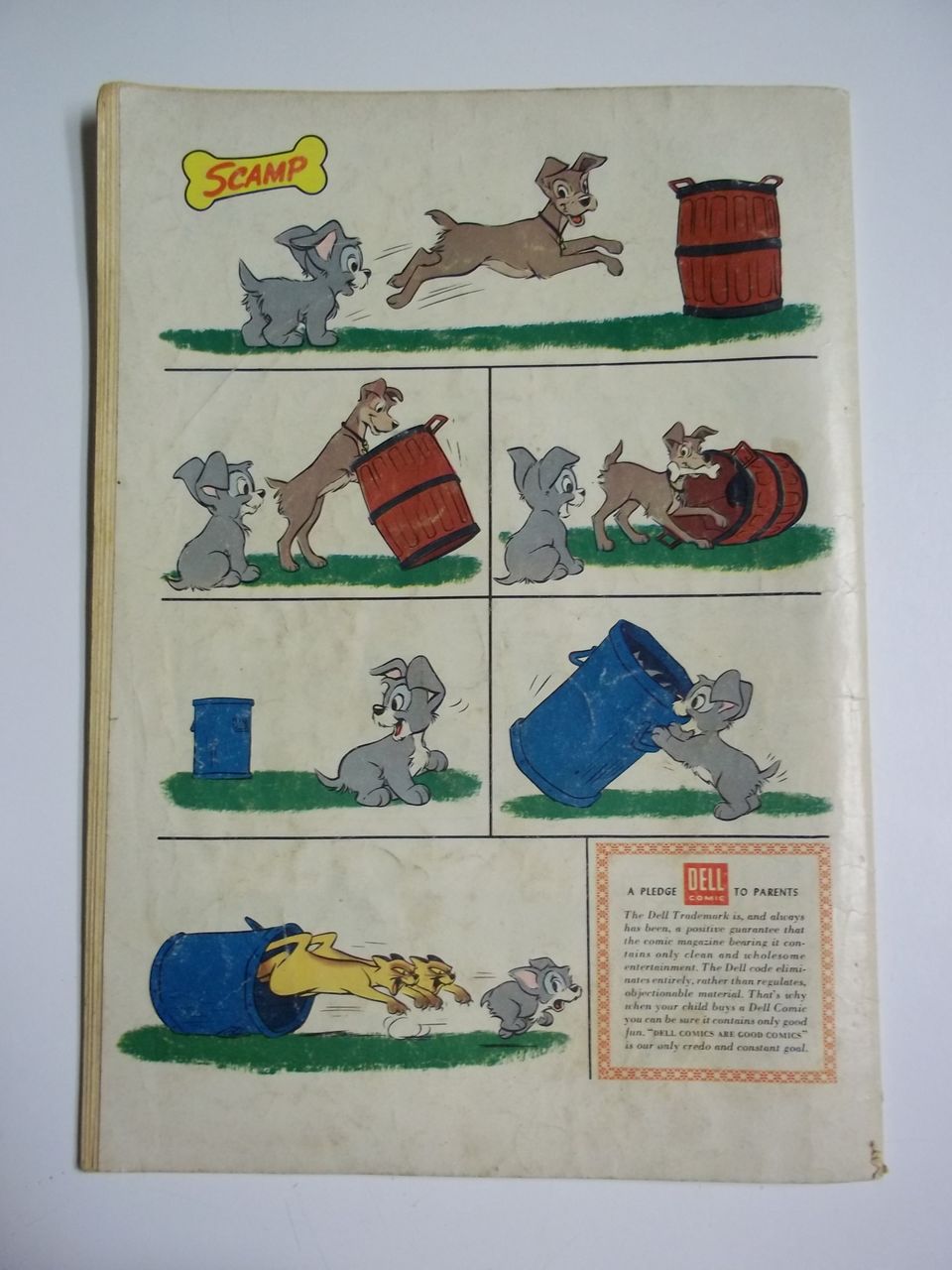 Dell Comics Walt Disney's Scamp No. 703 1956 Dell Comics Walt Disney's Scamp No. 703 1956