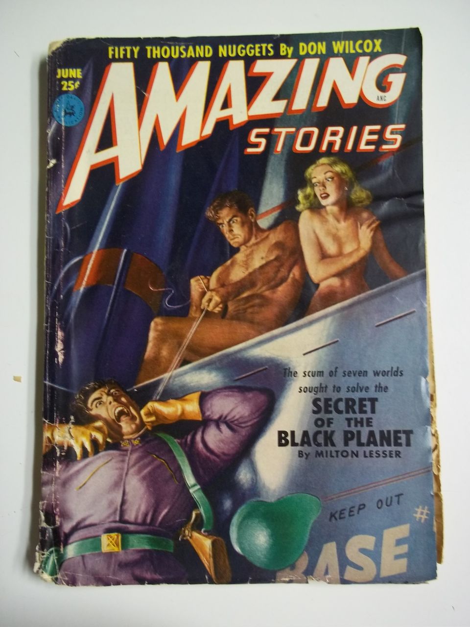 Amazing Stories No. 6 Vol. 26 1952 Sci-Fi Pulp Science Fiction Magazine Amazing Stories No. 6 Vol. 26 1952 Sci-Fi Pulp Science Fiction Magazine