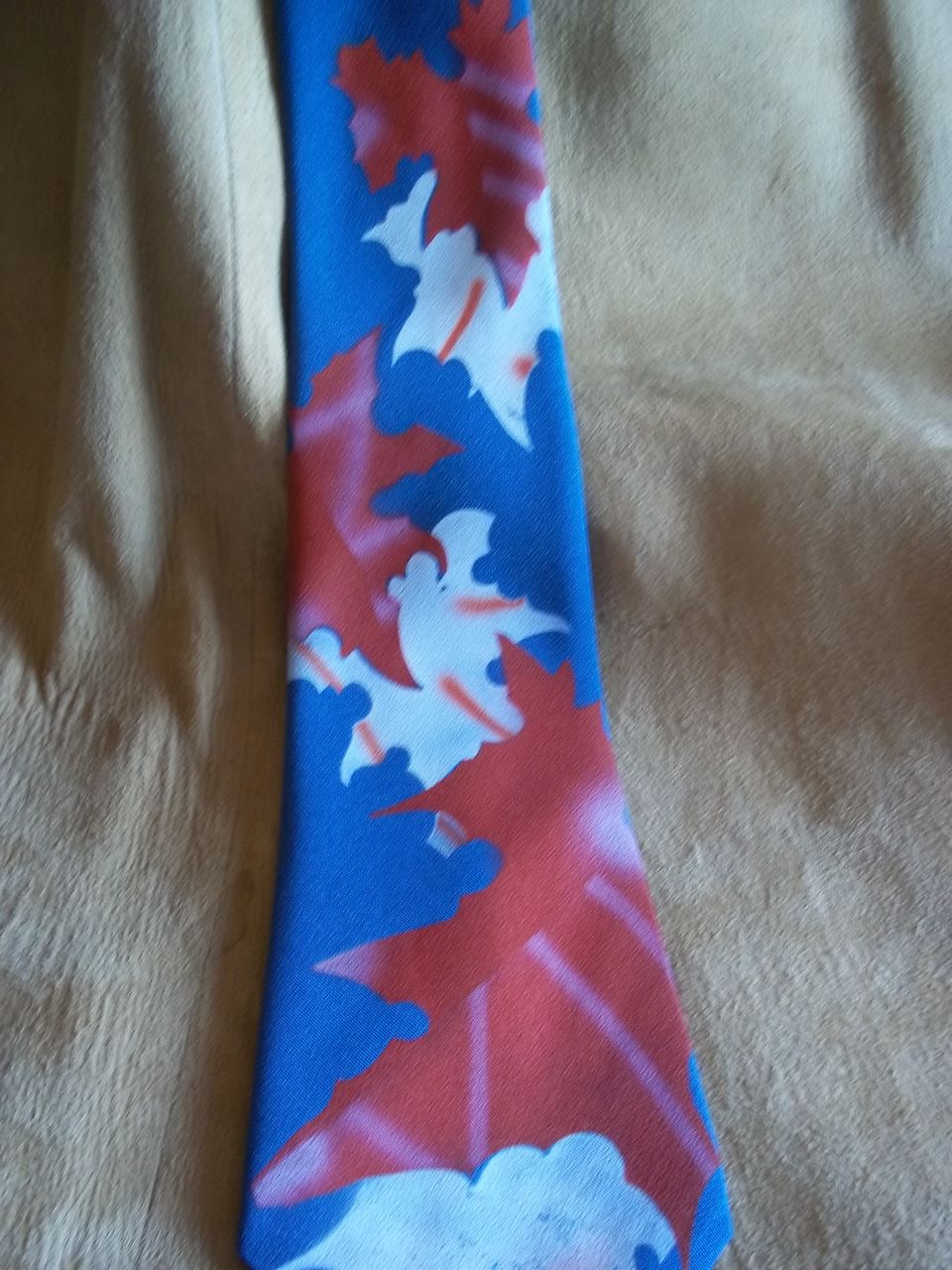 Western Autumn Leaves Blue Photo Vintage Tie by Wembley Western Autumn Leaves Blue Photo Vintage Tie by Wembley