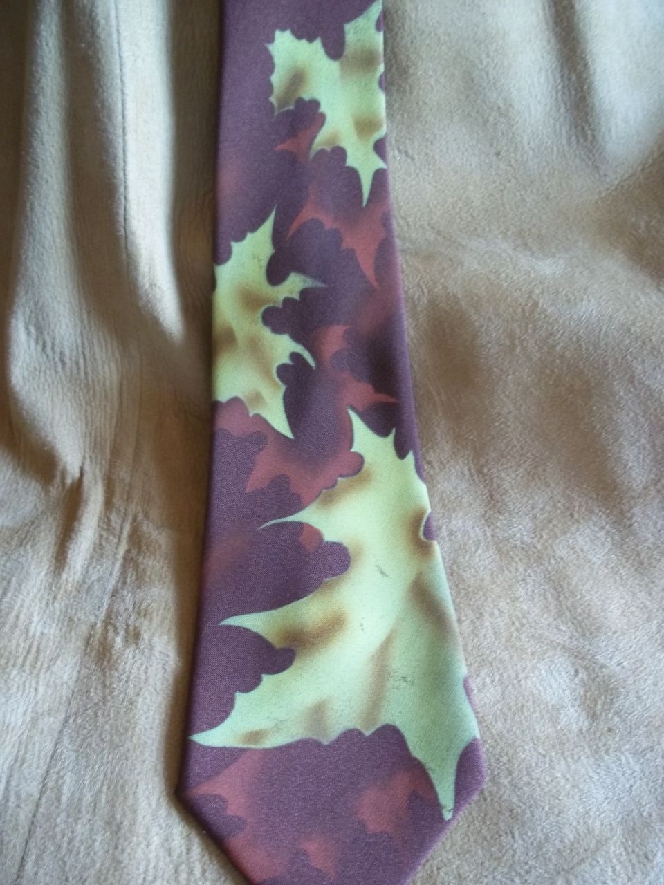 Western Autumn Leaves Brown Photo Vintage Tie Western Autumn Leaves Brown Photo Vintage Tie
