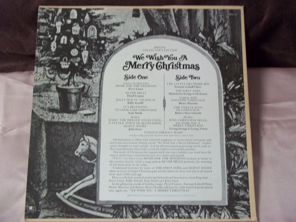 RCA We Wish You a Merry Christmas Vinyl Record 1970 RCA We Wish You a Merry Christmas Vinyl Record 1970