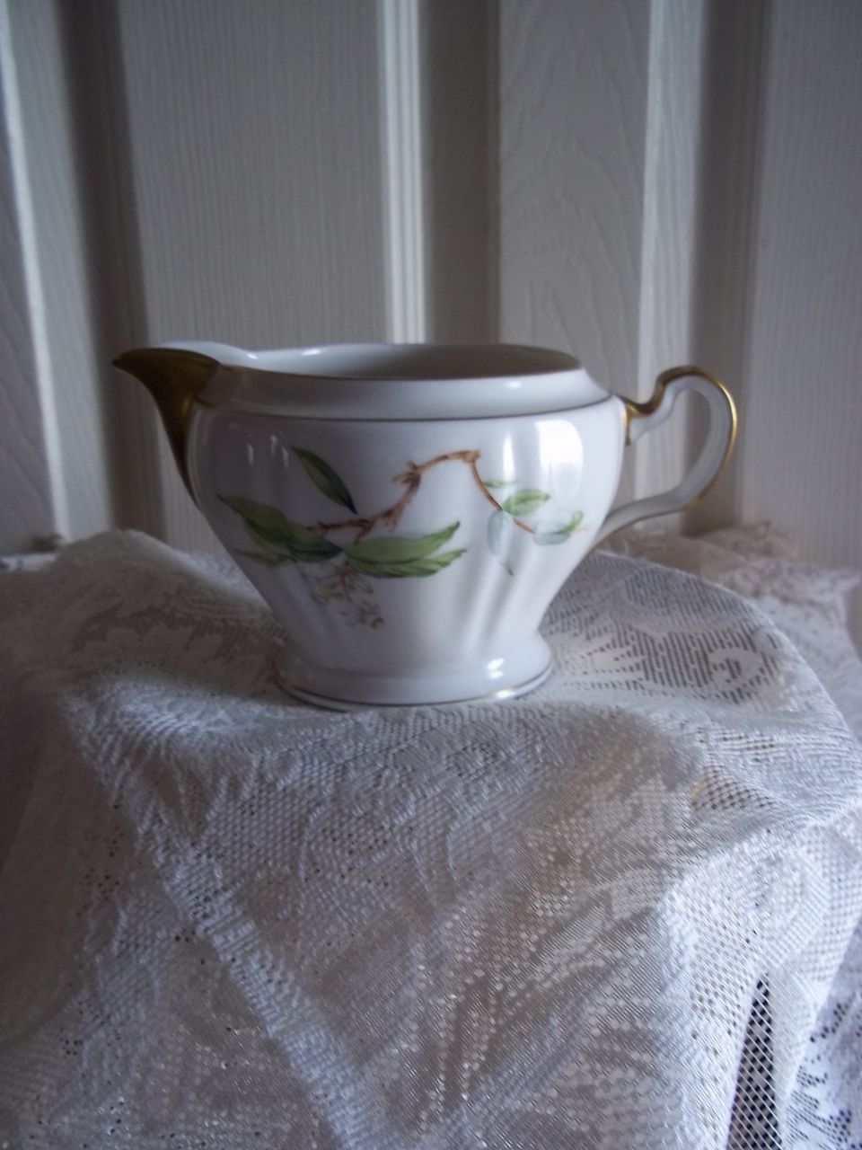 Theodore Haviland Orange Blossom China Creamer and Covered Sugar Set Theodore Haviland Orange Blossom China Creamer and Covered Sugar Set