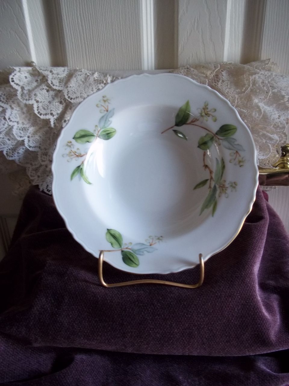 Theodore Haviland Orange Blossom Rimmed Soap Bowl Set Theodore Haviland Orange Blossom Rimmed Soap Bowl Set