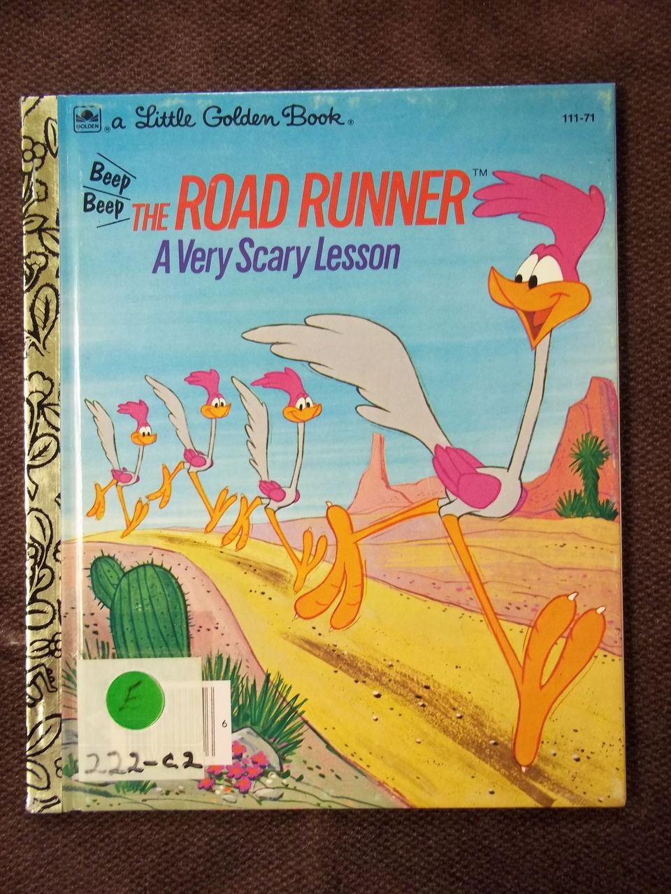 Little Golden Books: The Road Runner A Very Scary Lesson Vintage Hardcover First Edition Little Golden Books: The Road Runner A Very Scary Lesson Vintage Hardcover First Edition