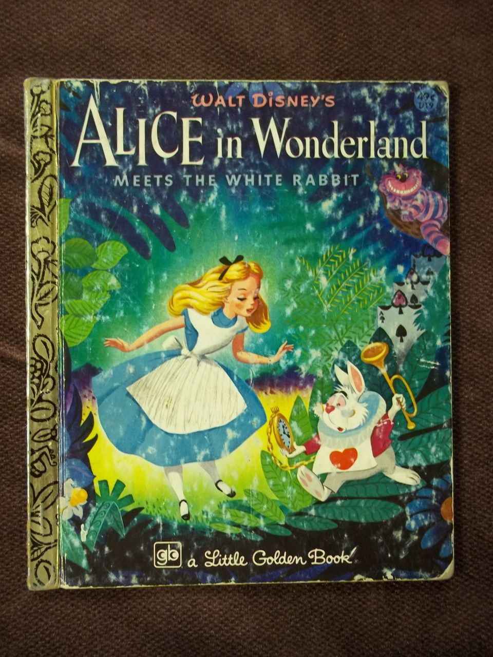 Little Golden Books: Walt Disney's Alice in Wonderland Meets the White Rabbit Vintage Hardcover Little Golden Books: Walt Disney's Alice in Wonderland Meets the White Rabbit Vintage Hardcover