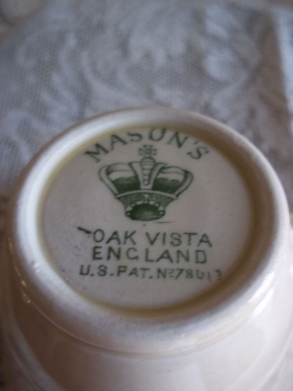19th Cent. Antique Mason's Ironstone China Demitasse Cup and Saucer 19th Cent. Antique Mason's Ironstone China Demitasse Cup and Saucer