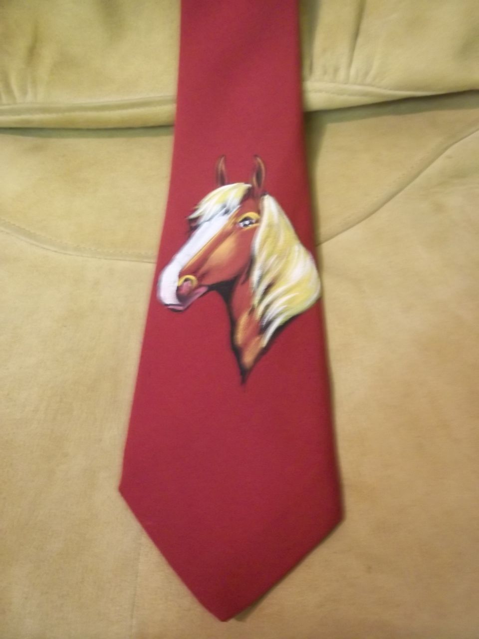 Ambassador Original Hand Painted Horse Profile Tie Ambassador Original Hand Painted Horse Profile Tie